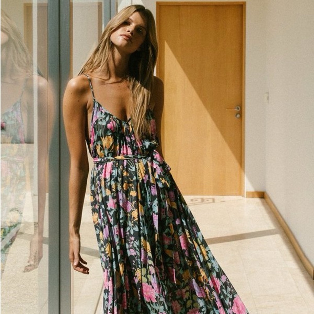 Spell Butterfly Strappy Maxi Dress - Picture 2 of 15
